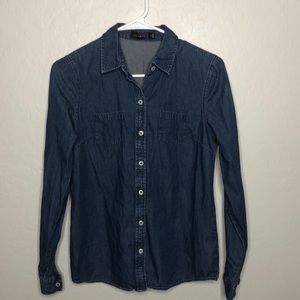 The Limited Denim Button Down Top Size Small